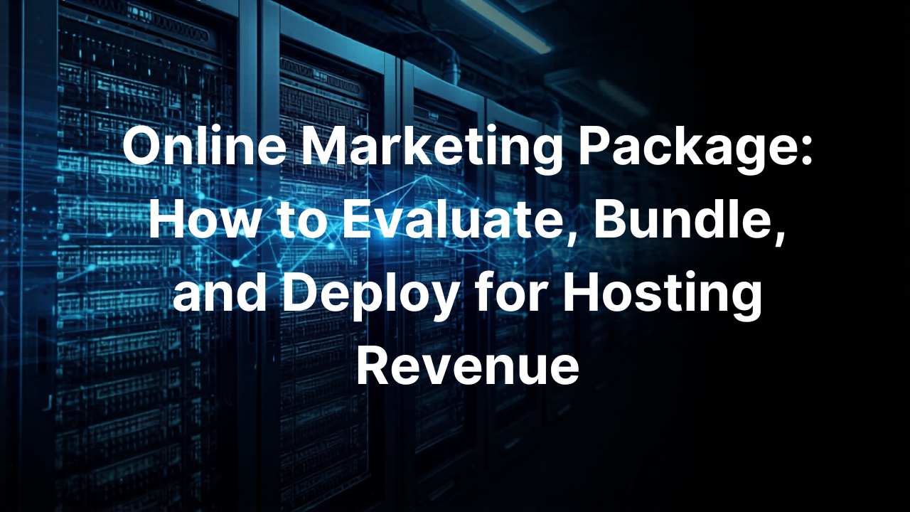 Online Marketing Package: How to Evaluate, Bundle, and Deploy for Hosting Revenue